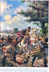 Battaglia di Bouvines 1214, illustrazione da 