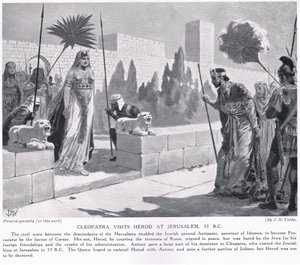 Cleopatra visita Erode a Gerusalemme 33 a.C.