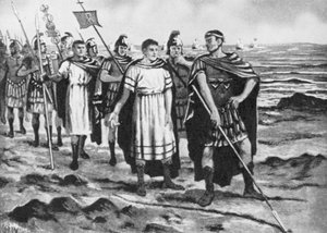 Costantino traccia i confini della nuova capitale da John Harris Valda