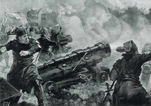 Assedio di Costantinopoli da parte dei Turchi da John Harris Valda