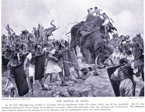 La battaglia di Zama 203 a.C. da John Harris Valda