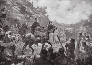 La marcia di Guglielmo il Conquistatore in Galles da John Harris Valda