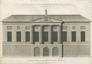 Stafford - Shire Hall: incisione ad acquatinta