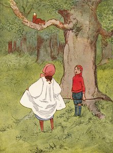 Un caro piccolo scoiattolo, con una coda riccia da John Hassall