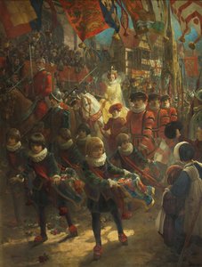 Ingresso di Stato della Regina Elisabetta a Bristol, 14 agosto 1574 da John Hassall