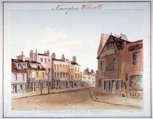 Veduta del villaggio di Walworth, Southwark, dall