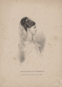 Frances Ann Kemble, litografia di Childs und Inman da John Hayter
