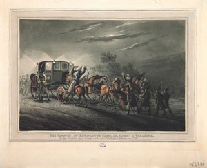 La cattura della carrozza, dei documenti e del tesoro di Bonaparte da parte del maggiore Von Keller, 1816