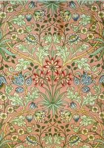 Carta da parati Giacinto, progettata per Morris and Company da John Henry Dearle