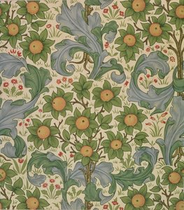 Carta da parati Orchard, disegnata da John Henry Dearle per Morris and Company, 1899 da John Henry Dearle