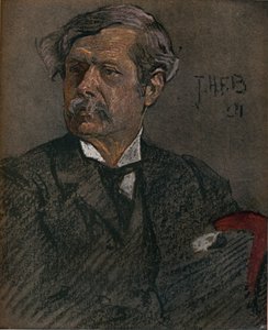 Ritratto di Alfred East da John Henry Frederick Bacon