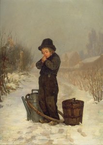 Scaldandosi le mani, 1867