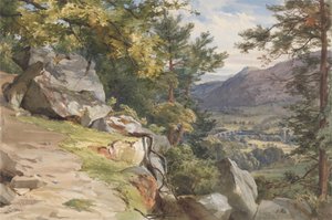 Vista da Craig-y-Barns, Dunkeld, guardando a sud da John Henry Mole