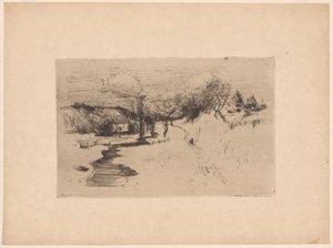 Paesaggio di neve da John Henry Twachtman