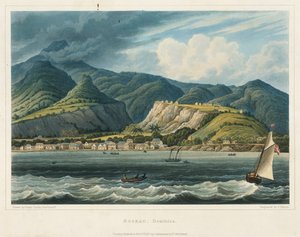 La città di Roseau, Dominica (Caraibi) da John Herbert Caddy