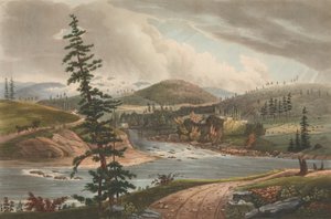Incrocio dei fiumi Sacandaga e Hudson No. 2 del The Hudson River Portfolio, 1821-22