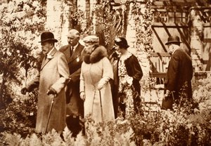 Re Giorgio e la regina Maria al Chelsea Flower Show, anni 