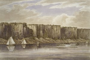 Palisades No. 19, Hudson River Portfolio, 1823-24 da John Hill
