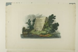 Pagina del Titolo, Vignetta e prima tavola del primo numero di Vedute Pittoresche del Paesaggio Americano