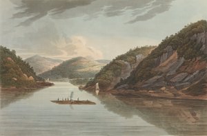 Vista vicino a Fort Montgomery No. 22 poi cambiato in No. 18 del Portfolio del fiume Hudson da John Hill