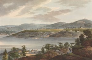 West Point n. 16 del Portfolio del fiume Hudson, 1825 da John Hill