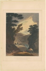 Vista vicino alle cascate di Schuylkill da John Hill, after Joshua Shaw