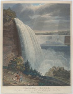Cascate del Niagara dal piede della scala da John Hill, after William James Bennett