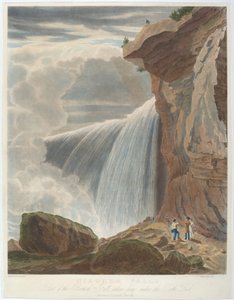 Cascate del Niagara da sotto Table Rock
