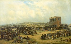 Prima della corsa (Corse di Nottingham), 1865 da John Holland