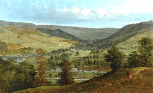 Cragg Vale e Stocks Hall da Broadbottom, 1869 da John Holland