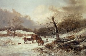 Inverno ai confini della foresta di Sherwood da John Holland