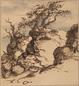 Una riva rocciosa
