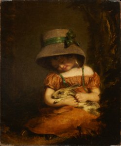 Ragazza con un coniglio da John Hoppner