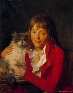Il bambino e il suo gatto