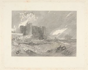 Castello di Laugharne, Caermarthenshire da John Horsburgh