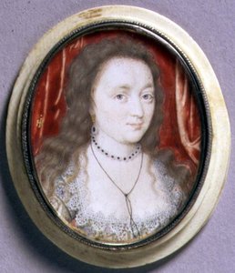 Ritratto in miniatura di Lady Cecilia Neville, c.1615-20 (acquerello su pergamena) da John Hoskins