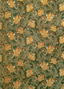 Tulipani, design per The Silver Studio da John Illingworth (attr. to) Kay