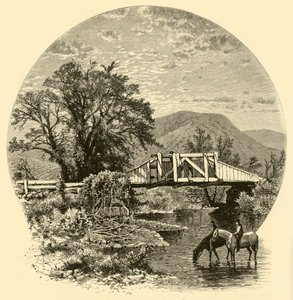 Vecchio ponte, fiume Blackberry, vicino a Canaan, 1874