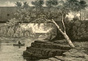 Il Passaic, sotto Little Falls, 1874 da John J. Harley