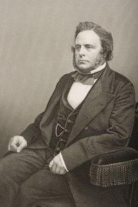 John Bright (1811-89) inciso da D.J. Pound da una fotografia, da 