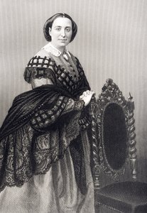 Madame Rosino Penco (1823-94) inciso da D.J. Pound da una fotografia, da 