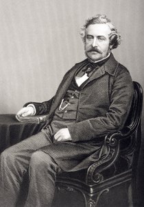 Martin Farquhar Tupper (1810-89) inciso da D.J. Pound da una fotografia, da 