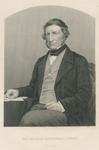 Sir George Cornewall Lewis, inciso da D.J. Pound da una fotografia, da 