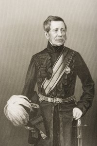 Sir John Fox Burgoyne (1782-1871) inciso da D.J. Pound da una fotografia, da 