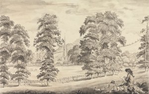 Paesaggio con il Campanile della Chiesa di Ledbury da John James Barralet