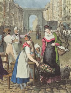 Il piccolo fruttivendolo, 1822 da John James Chalon