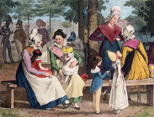 Le bambinaie, 1820 da John James Chalon