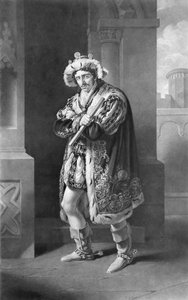 Edmund Kean in Riccardo III, Atto IV, Scena IV, di William Shakespeare (1564-1616) inciso da C. Turner