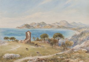 Vista delle montagne Esterelles da Cannes da John Jessop Hardwick