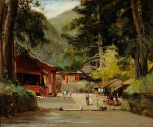 Ingresso al Mausoleo di Jyemiten, Nikko, Giappone da John Jnr. Varley